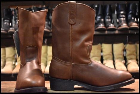 【11.5E 未使用 03年】レッドウィング 1114 ペコス 茶 ブラウン ロング プルオン ブーツ redwing pecos HOPESMORE