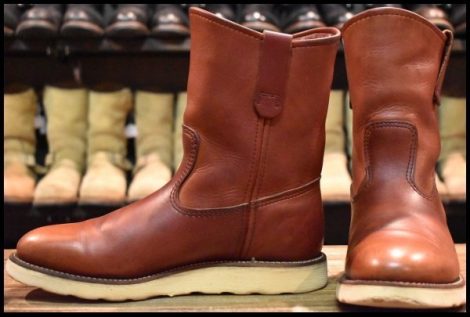 【8E 良品 犬タグ 97年】レッドウィング 8866 ペコス 赤茶 オロラセット プルオン ブーツ redwing pecos HOPESMORE