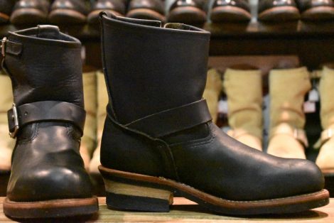 【7D 良品 08年】レッドウィング 8182 ショート エンジニア 黒 ブラック ハーネス スチールトゥ 2976 ブーツ redwing HOPESMORE