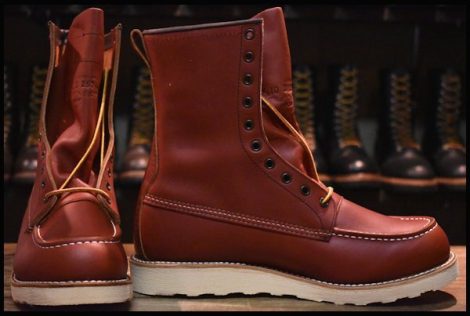 【10D 箱付 未使用 犬タグ復刻 18年】レッドウィング 8877 ロング アイリッシュセッター ブーツ 赤茶 オロラセット redwing HOPESMORE