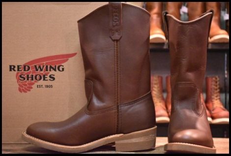 【7E 箱付 未使用 24年】レッドウィング 1155 ペコス 茶 ブラウン ベルバリタン ロング プルオン ブーツ redwing pecos HOPESMORE