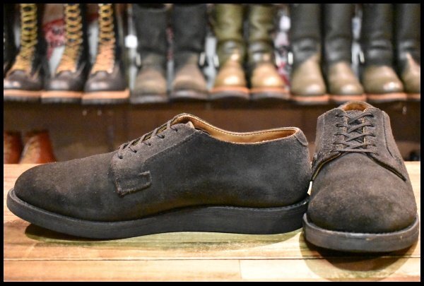 レッドウィング 9112 アニポストマン ブラックスエード redwing 8.5D 良品 18年】レッドウィング 9112 黒スエード ポストマン