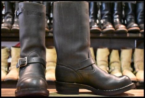 【7.5E 良品 16年】WESCO ウエスコ カスタムボス エンジニア ネイビー ビブラム700シングル ブーツ BOSS HOPESMORE
