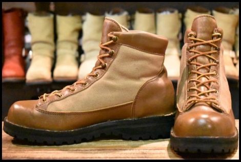 【7.5EE 良品 黒タグ】Danner ダナーライト 30420X 茶 ブラウン カーキ ゴアテックス GORE-TEX 編み上げ ハイキング ブーツ HOPESMORE