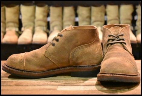 【8D 良品 ナイジェルケーボン別注 17年】レッドウィング 4632 マンソン チャッカ ミュールスキナー 短靴 色 ブーツ redwing HOPESMORE