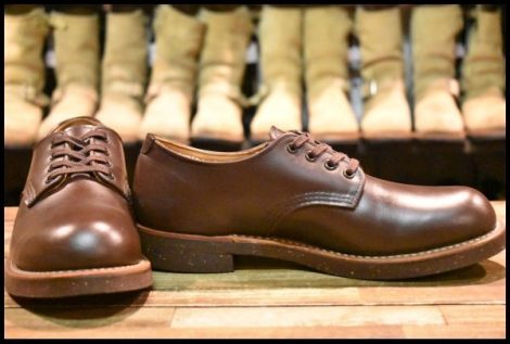 【7D 美品 13年】レッドウィング 8050 フォアマン オックスフォード 茶 チョコレート クローム ローカット ブーツ redwing HOPESMORE