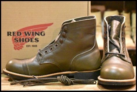 【6D 箱付 未使用 24年】レッドウィング 8078 アイアンレンジャー グリーン アルパイン ポーテージ 緑 ブーツ redwing HOPESMORE