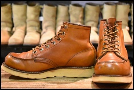 【6.5E 良品 旧犬タグ スクエアステッチ 88年1月刻印】レッドウィング 875 アイリッシュセッター 茶 ビンテージ ブーツ redwing HOPESMORE