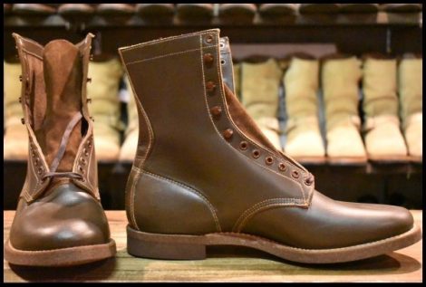 【9.5EE 箱付 DEAD 60’S】OUTDOORSMAN アウトドアーズマン ビンテージワークブーツ ブラウン サービスシューズ ブーツ HOPESMORE