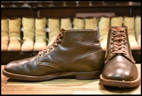 【9.5C 良品 70’S】OUTDOORSMAN アウトドアーズマン ビンテージワークブーツ M505-3 ブラウン コルクソール ヴィンテージ ブーツ HOPESMOR
