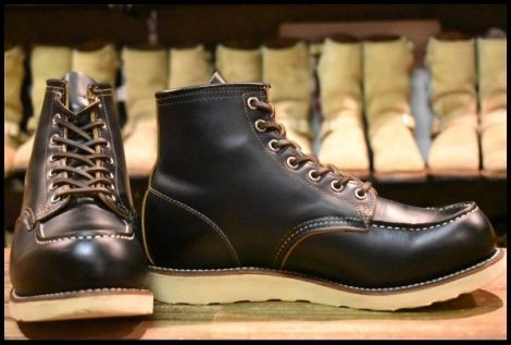 【8EE 良品 14年】レッドウィング 9874 アイリッシュセッター ブラック クローンダイク モックトゥ 黒 ブーツ redwing HOPESMORE