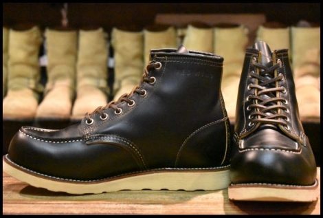 【8EE 良品 14年】レッドウィング 9874 アイリッシュセッター ブラック クローンダイク モックトゥ 黒 ブーツ redwing HOPESMORE