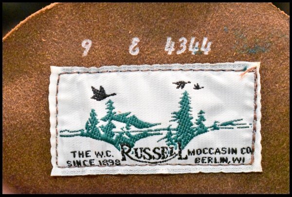 9E 箱付 未使用 白タグ】RUSSELL MOCCASIN ラッセルモカシン
