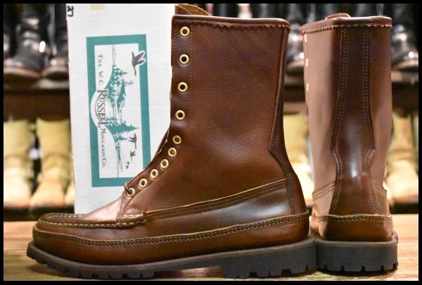 ラッセルモカシン　9E 9E 箱付 未使用 白タグ】RUSSELL MOCCASIN ラッセルモカシン