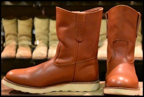 【9E 美品 13年】レッドウィング 8866 ペコス 赤茶 オロラセット プルオン クッションソール ブーツ redwing pecos HOPESMORE