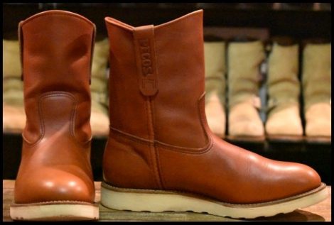 【9E 美品 13年】レッドウィング 8866 ペコス 赤茶 オロラセット プルオン クッションソール ブーツ redwing pecos HOPESMORE