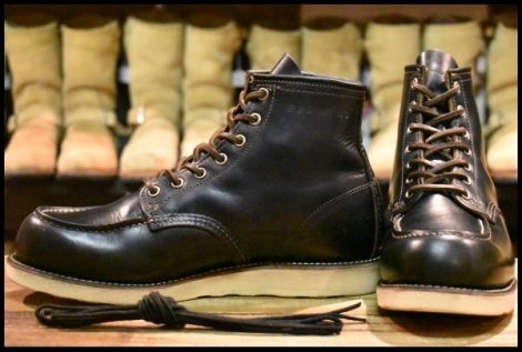 【8.5E 良品 14年】レッドウィング 9874 アイリッシュセッター ブラック クローンダイク モックトゥ 黒 ブーツ redwing HOPESMORE