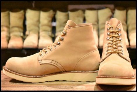【8D 良品 羽タグ 00年】レッドウィング 8889 アイリッシュセッター ヌバック プレーントゥ レースアップ ブーツ redwing HOPESMORE