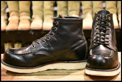 【7.5E 良品 15年】レッドウィング 9874 アイリッシュセッター ブラック クローンダイク 黒 編み上げ モックトゥ ブーツ redwing HOPESMORE