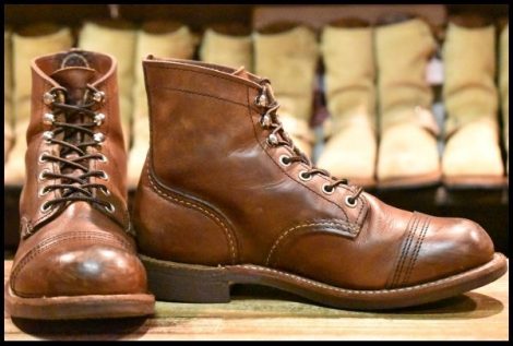 【6D 良品 22年】レッドウィング 8111 アイアンレンジャー 茶 アンバー ハーネス キャップトゥ ブラウン ブーツ redwing HOPESMORE
