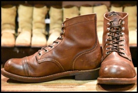 【6D 良品 22年】レッドウィング 8111 アイアンレンジャー 茶 アンバー ハーネス キャップトゥ ブラウン ブーツ redwing HOPESMORE
