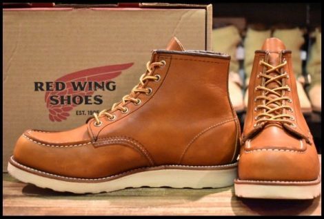 【9.5D 箱付 良品 19年】レッドウィング 875 アイリッシュセッター 茶 オロレガシー モックトゥ レースアップ ブーツ redwing HOPESMORE