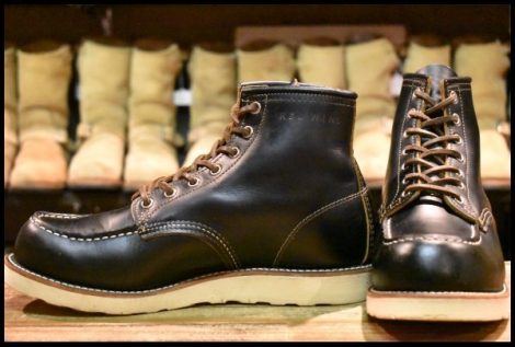 【8.5E 美品 17年】レッドウィング 9874 アイリッシュセッター ブラック クローンダイク モックトゥ 黒 ブーツ redwing HOPESMORE