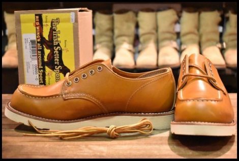 【10D 箱付 未使用 18年】レッドウィング 9895 アイリッシュセッター オックスフォード ゴールドラセット 短靴 ブーツ redwing HOPESMORE