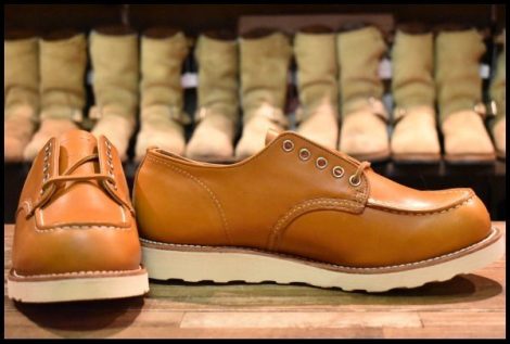 【10D 箱付 未使用 18年】レッドウィング 9895 アイリッシュセッター オックスフォード ゴールドラセット 短靴 ブーツ redwing HOPESMORE