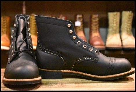 【7.5D 箱付 未使用 22年】レッドウィング 8084 アイアンレンジャー ブラックハーネス 黒 キャップトゥ ブーツ redwing HOPESMORE