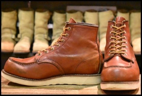 【6.5E 良品 犬タグ復刻 17年】レッドウィング 8875 アイリッシュセッター 赤茶 オロラセット モックトゥ ブーツ redwing HOPESMORE