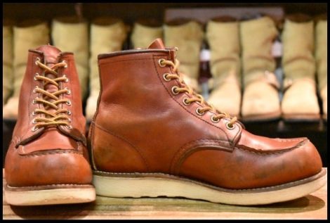 【6.5E 良品 犬タグ復刻 17年】レッドウィング 8875 アイリッシュセッター 赤茶 オロラセット モックトゥ ブーツ redwing HOPESMORE