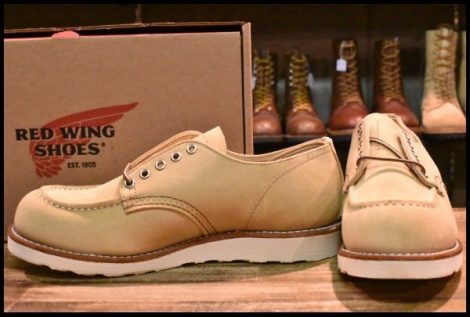 【10D 箱付 未使用 24年】レッドウィング 8079 オックスフォード ホーソーンアビレーンラフアウト ベージュ ブーツ redwing HOPESMORE