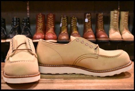 【10D 箱付 未使用 24年】レッドウィング 8079 オックスフォード ホーソーンアビレーンラフアウト ベージュ ブーツ redwing HOPESMORE