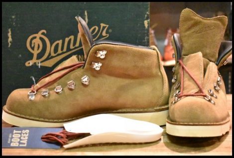 【11.5EE 未使用 白タグ】Danner ダナー マウンテンライト 30868X オリーブ スエード ラフアウト GORE-TEX ゴアテックス ブーツ HOPESMORE