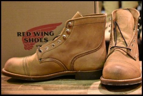 【8.5D 箱付 未使用 22年】レッドウィング 8083 アイアンレンジャー ミュールスキナー スエード 編み上げ ブーツ redwing 8113 HOPESMORE