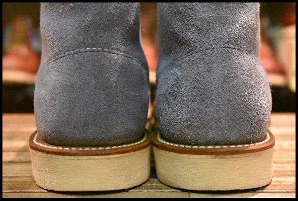 【メンテナンス済】REDWING 8144 US8D US8D Red Wing 8144 Suede Plain Toe Boots Discontinued Slate