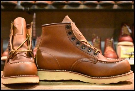 【8D 箱付 未使用 04年】レッドウィング 875 アイリッシュセッター 茶 オロイジナル モックトゥ レースアップ ブーツ redwing HOPESMORE