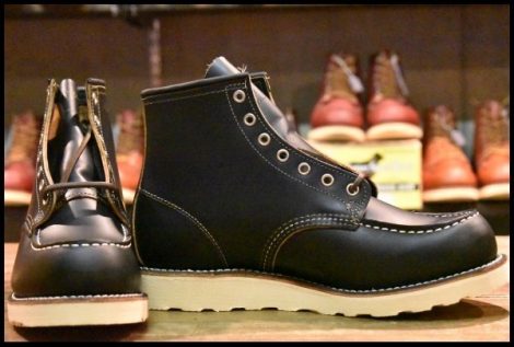 【8E 箱付 未使用 15年】レッドウィング 9874 クローンダイク アイリッシュセッター モックトゥ ブラック 黒 ブーツ redwing HOPESMORE