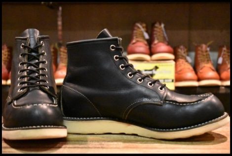 【10D 良品 12年】レッドウィング 9075 アイリッシュセッター 黒 ブラック ハーネス モックトゥ 8179 8130 ブーツ redwing HOPESMORE