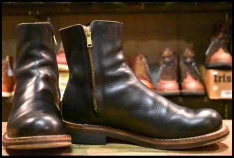 【7.5 箱付 美品】Rolling dub trio ローリングダブトリオ RDT-A14 CASPER キャスパー オイルブラック 黒 クロムエクセル ブーツ HOPESMORE