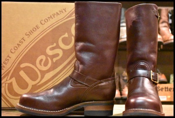 【8.5E 良品 11年】WESCO ウエスコ カスタムボス バーガンディ 11インチハイト ビブラム430シングル エンジニア ブーツ BOSS HOPESMORE