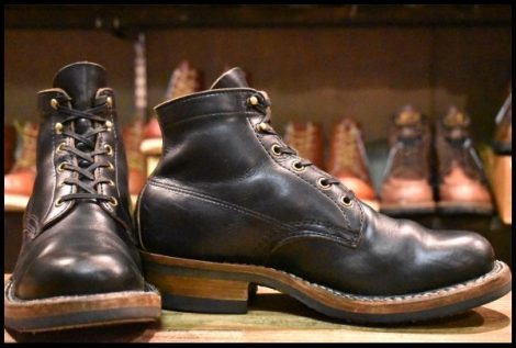 【8.5E 良品】WHITE’S ホワイツ セミドレス ブラッククロムエクセル 黒 ビブラム430シングル レースアップ ブーツ HOPESMORE