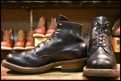 【8.5E 良品】WHITE’S ホワイツ セミドレス ブラッククロムエクセル 黒 ビブラム430シングル レースアップ ブーツ HOPESMORE