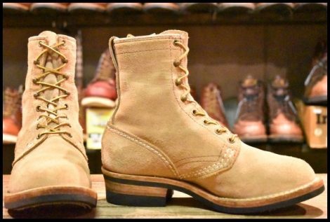【7EE 良品 16年】WESCO ウエスコ カスタムジョブマスター バーラップ ラフアウト ビブラム430シングル 編み上げ ブーツ HOPESMORE