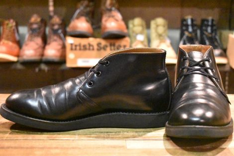 【7.5D 良品 11年】レッドウィング 9196 ポストマン チャッカ 黒 ブラック シャパラル 短靴 編み上げ ブーツ redwing HOPESMORE
