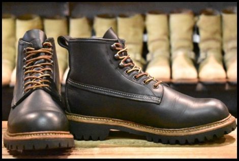 【7D 良品 14年】レッドウィング 2930 アイスカッター 黒 ブラック オッターテイル ライニング付 防寒 編み上げ ブーツ redwing HOPESMORE
