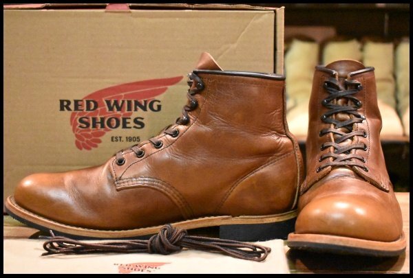 【10D 箱付 良品 24年】レッドウィング 9422 ベックマン シガー エクスカリバー プレーントゥ 9016 9416 ブーツ redwing HOPESMORE