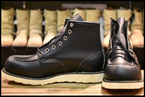 【9EE DEAD 羽タグ 02年】レッドウィング 8130 アイリッシュセッター 黒 ブラッククローム モック 8179 ブーツ redwing HOPESMORE