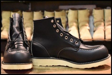 【9EE DEAD 羽タグ 02年】レッドウィング 8130 アイリッシュセッター 黒 ブラッククローム モック 8179 ブーツ redwing HOPESMORE
